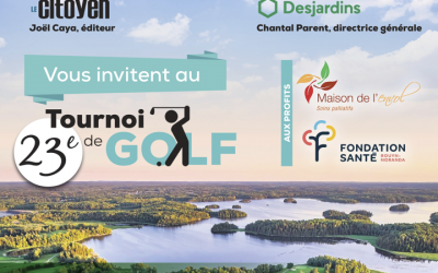 La Maison de l’envol et la Fondation Santé de Rouyn-Noranda vous invitent à leur tournoi de golf 2022 !!!
