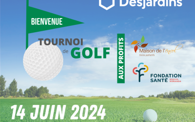 La Maison de l’envol et la Fondation Santé de Rouyn-Noranda vous invitent à leur tournoi de golf 2024!!!